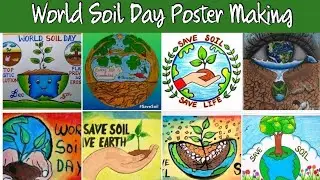 World Soil Day Poster Drawing/ Soil Conservation/ Save soil Save Earth/