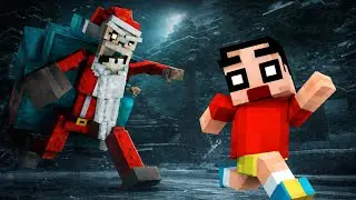 Shinchan Found a Horror Santa on Christmas Night 😱 | Minecraft Horror | Part 3