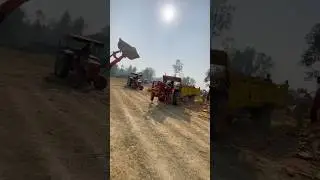 Nishu bhai ka new mahindara tractor loded tarali tractor power 💪 mahindara stant #subscribe