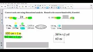 Converting Two Units of Measure : Math 7 Summary from Lesson 1.3 Notes