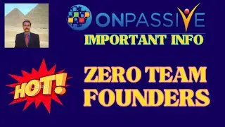 #ONPASSIVE |IMPORTANT UPDATE &INFO: ZERO TEAM FOUNDERS |INCOME |AI TRAFFIC ALLOCATION |O-CONNECT