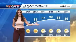 Low rain chances in Central Florida today, temperatures reaching lower 90s | September 16 forecast