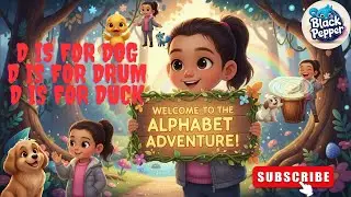 D is for Dog, Drum & Duck | Learn Alphabet D with Zoey 🐶 - Play FROM Playlist 4 complete ALPHABETS