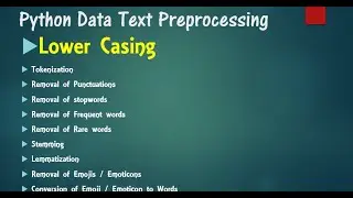 tpp1: Lowercasing text preprocessing in python machine learning