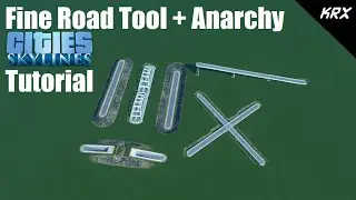 Cities Skylines Tutorial - Fine Road Tool + Fine Road Anarchy Mods