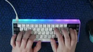 Typing test - Tofu65 acrylic custom keyboard with lubed Gateron PRO Yellow switches & PBT keycaps