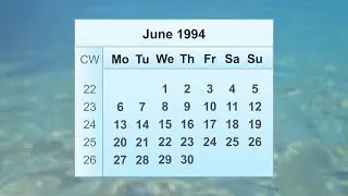 June 1994 Calendar