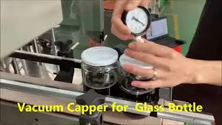 Glass Jar Vacuum Capper Machine,Automatic double head rotary type capper for glass bottle Factory