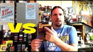 Comparing the 1UP Card to the Official Nintendo Cleaning Kit