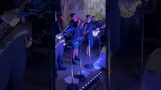 Cocktail hour at Louisiana weddings by local wedding band Beaucoup Boogie.