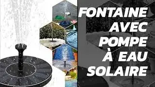 Fontaine Solaire ZealBea Focus pour Bains d’Oiseaux, bassins, etc...avec pompe à eau solaire