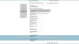Annual monitoring return video tutorial - Part B