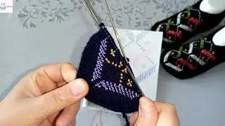 Dolamalı Beş Şiş Patik Modeli