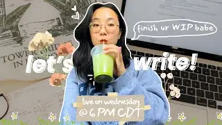 🍊 write with me! live writing sprints to finish our books before summer