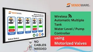 Wireless Fully Automatic Multiple Tank Water Level Controller / Pump Controller | Motorized Valves