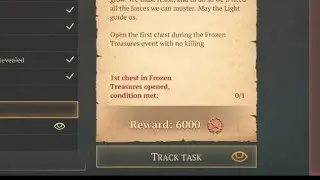 1st. Chest in Frozen Treasures opened condition met - Grim Soul Survival fast Scarlet Reward point