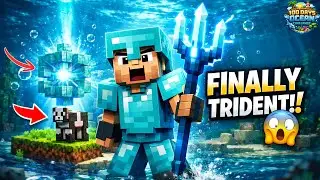 I Got TRIDENT & CONDUIT in Minecraft 100 Days Ocean Challenge 😱 | Day 65&ndash;75