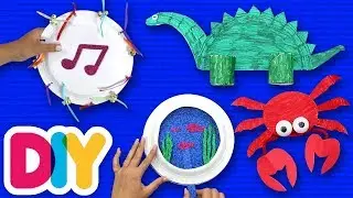 4 Easy PAPER PLATE CRAFTS you can do on a rainy day | Fast-n-Easy | DIY Labs