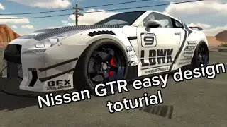 Nissan GTR || easy design toturial || car parking multiplayer