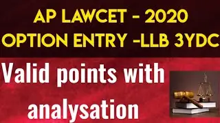 AP LAWCET OPTION ENTRY | Colleges & Courses With Fee| Don't miss | By Krishna's Tutorials