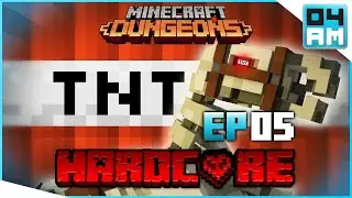 TACTICAL NUKE INCOMING! - HARDCORE 1 Life Gameplay - Minecraft Dungeons: Episode 5 Season 3