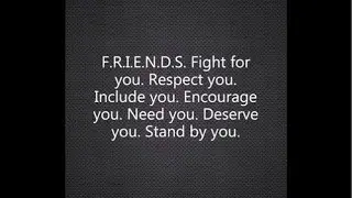 I stand up for people like me