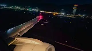 TURBULENCE IN PALM SPRINGS! FIGHTING WINDS DURING TAKEOFF FROM PALM SPRINGS! 4K - W/ ATC