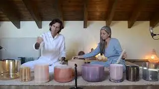 MEDITACIÓN Y CANTOS SAGRADOS CON CUENCOS DE CUARZO. ESCUCHAR CON AURICULARES