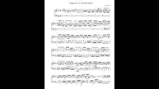 Fugue no. 22 in b flat minor