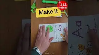 Free Printable Alphabet Booklet #minibook #earlylearning #preschoolworksheets #kindergartenlearning