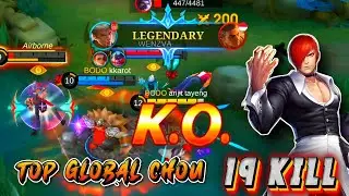 chou exe| 19 kill | classic gameplay | best moments | mobile legend gameplay
