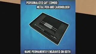 Personalized Pen & Card Holder Set by Savri Personalized Gifts