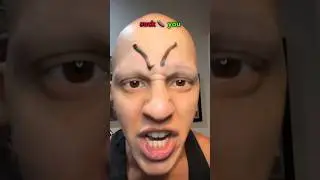 I FINALLY get EYEBROWS #comedy #funny #alopecia #skit