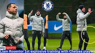 CHELSEA TRAINING GROUND ERUPTS AS LIAM ROSENIOR SETS THE TONE FROM DAY ONE