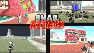 Snail attack in city#indianbikedriving3d #snail #attack #franklin 🥵😱🤒😈👿😦