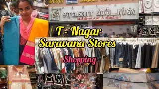 T - Nagar Saravana Stores Shopping👕👗 | Pongal Shopping🧥🥻 #saree #shirt #pant #valayal #shoppingvideo