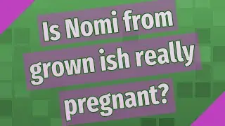 Is Nomi from grown ish really pregnant?