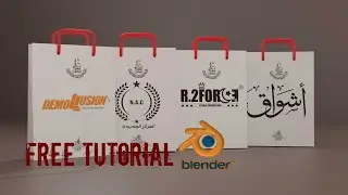 how to make paper bag in blender 2.9