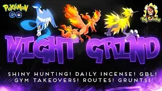 🌜NIGHT GRIND🌛 SHINY TADBULB & SHINY GALARIAN BIRD HUNT! POKEMON GO LIVE! 🔴