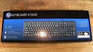 Unboxing of the HP K1500 Wired Keyboard