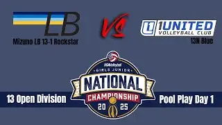 Miz LB 13 Rockstar vs 1United 13 Blue (USAV Girls Junior National Championship 2025 13 Open)