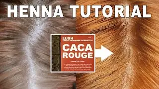 FULL PROCESS | How to Dye Your Hair & Roots with Henna | Lush Caca Rouge Henna Hair Dye Tutorial