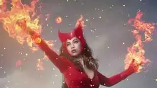 fire effects - Photoshop CC Tutorial - photo manipulation effects -  Scarlet Witch