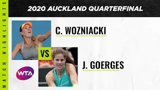 Caroline Wozniacki vs. Julia Goerges | 2020 Auckland Open Quarterfinal | WTA Highlights