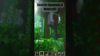 Realistic minecraft hammock #minecraft #shortsfeed #shorts #gaming