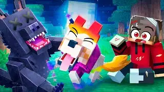 Jugando como un PERRO ARCOÍRIS PROTECTOR en Minecraft!
