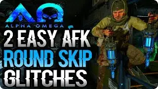 Alpha Omega Glitches: 2 *Solo* AFK Round Skip Glitches - BO4 Zombie Glitches
