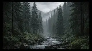 10 Hour Rain Ambience 🌲 Cinematic Forest Rain for Sleep & Focus