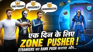 I Became A ZONE PUSHER For 24 Hours 🔥 | Free Fire: MAX