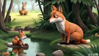 A CLEVER FOX vs A WISE RABBIT   #animation #cartoon #cartoonstory #viral #fact #motivational #STORY